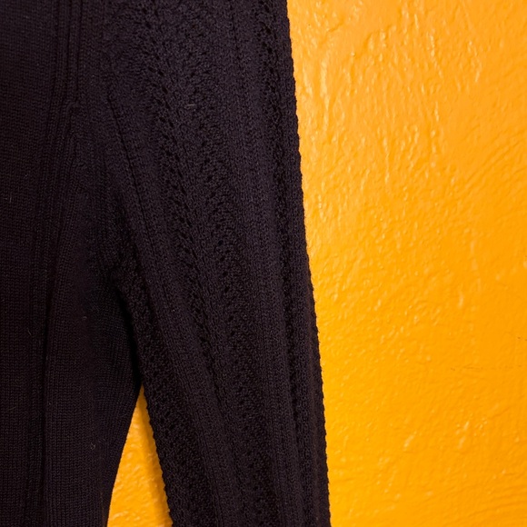 PAIGE Elegant Black Knit Claire Top High end rare find. - Picture 4 of 7